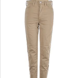 NWT!! AMERICAN EAGLE Super Stretch Curvy Hi-Rise Jegging Tan Jean Size 18 TALL